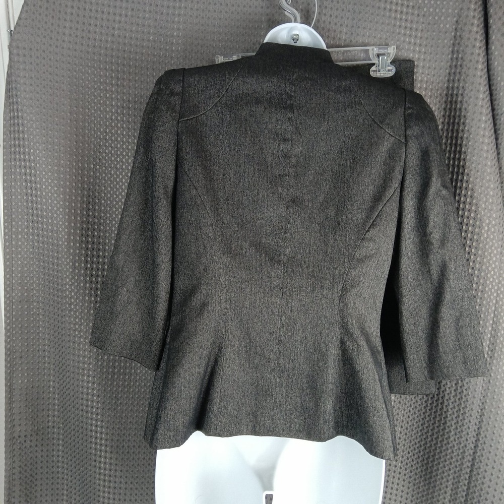 Antonio Melani Women's Suit Set Jacket Skirt Herringbone Metallic Size 4 - Picture 12 of 16